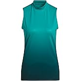 adidas Womens Ultimate365 Gradient Sleeveless Mock Neck Top