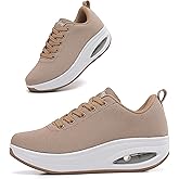 Oude Sneakers for Women Comfortable | Shoes for Women Traveling | 2 Inch Air Cushion Rocker Bottom