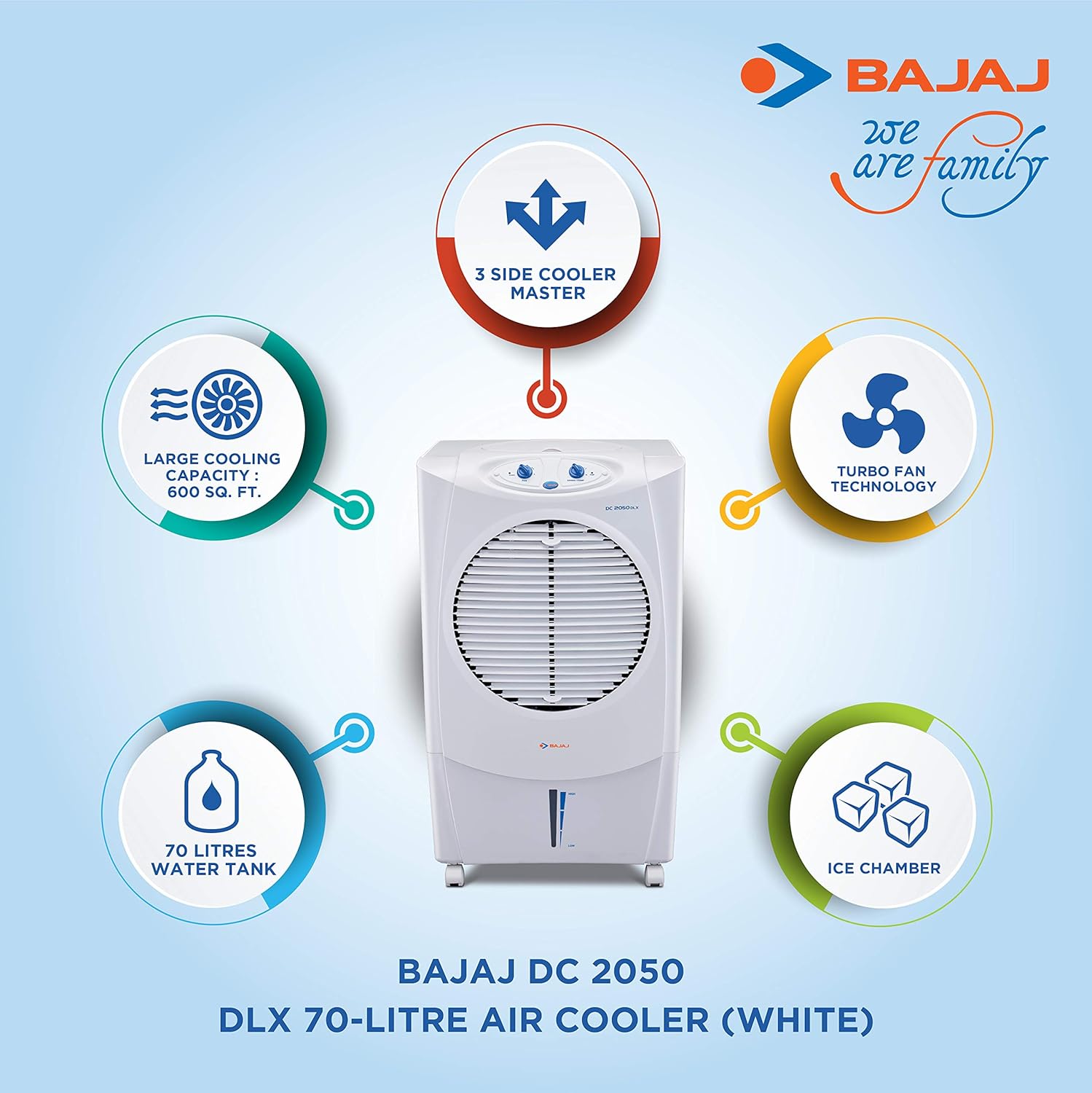 bajaj 70 litre cooler