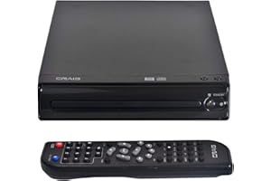 Craig Compact DVD/JPEG/CD-R/CD-RW/CD Player with Remote (CVD512a), Single