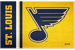 FANMATS 19276 St. Louis Blues Starter Mat Accent Rug - 19in. x 30in. | Sports Fan Home Decor Rug and Tailgating Mat Uniform Design