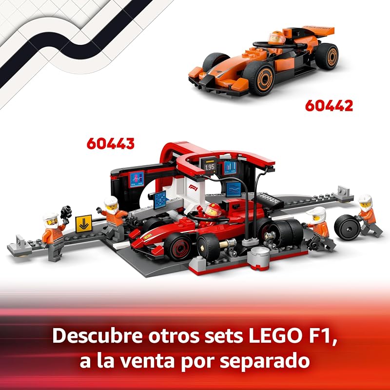 City Camión de F1 con Coches de F1 RB20 y AMR24, 2 Maquetas de Vehículos de Fórmula 1 Red Bull y Aston Martin, 2 Minifiguras de Pilotos y 3 Staff, Regalo para Niños y Niñas de 8 Años o Más 60445 — foto 7 de 8