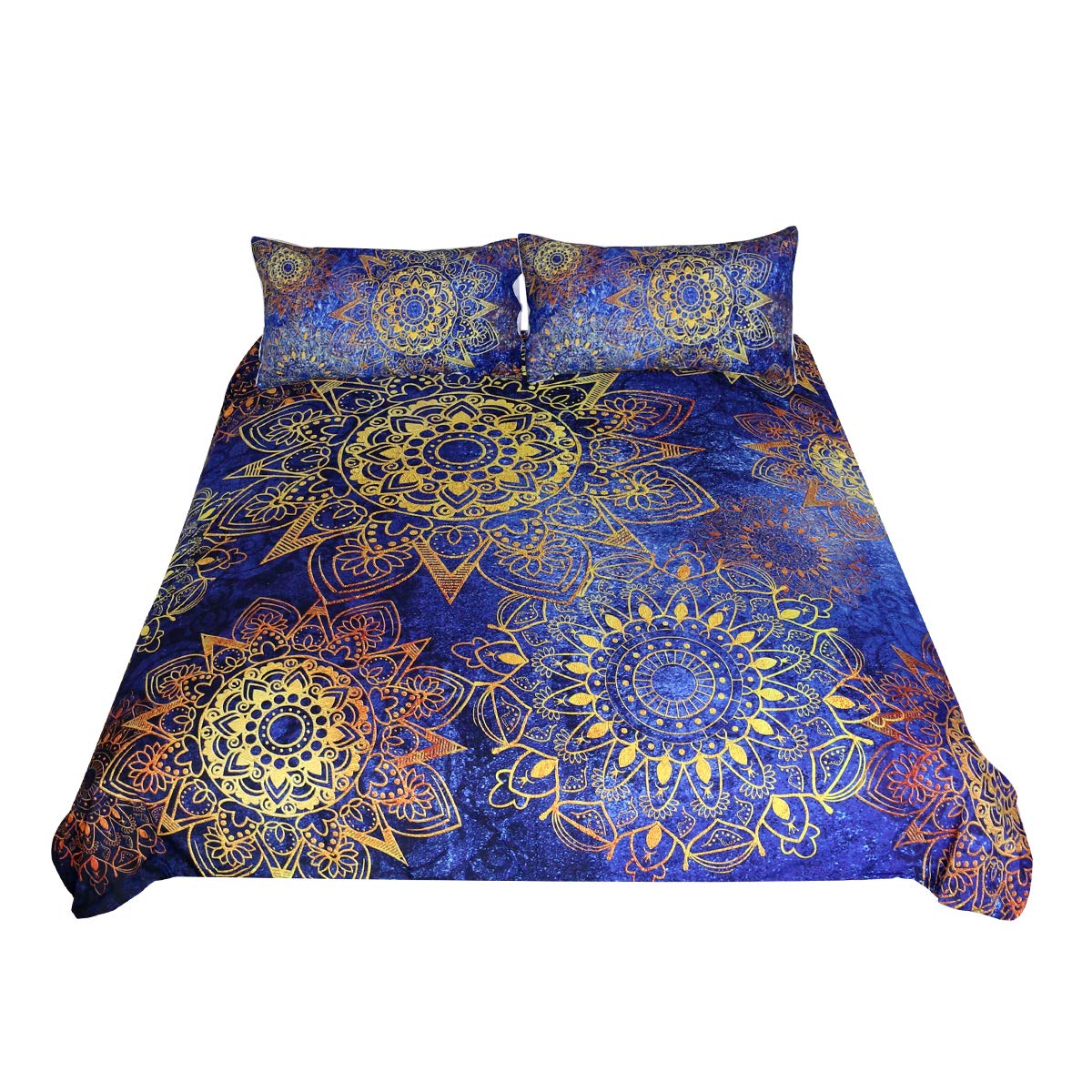 Amazon Com Sleepwish Cobalt Blue And Gold Mandala Bedding 3 Piece