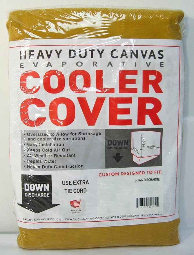 46"W x 46"D x 26"H Down Draft Heavy Duty Canvas Cover for Evaporative Swamp Cooler