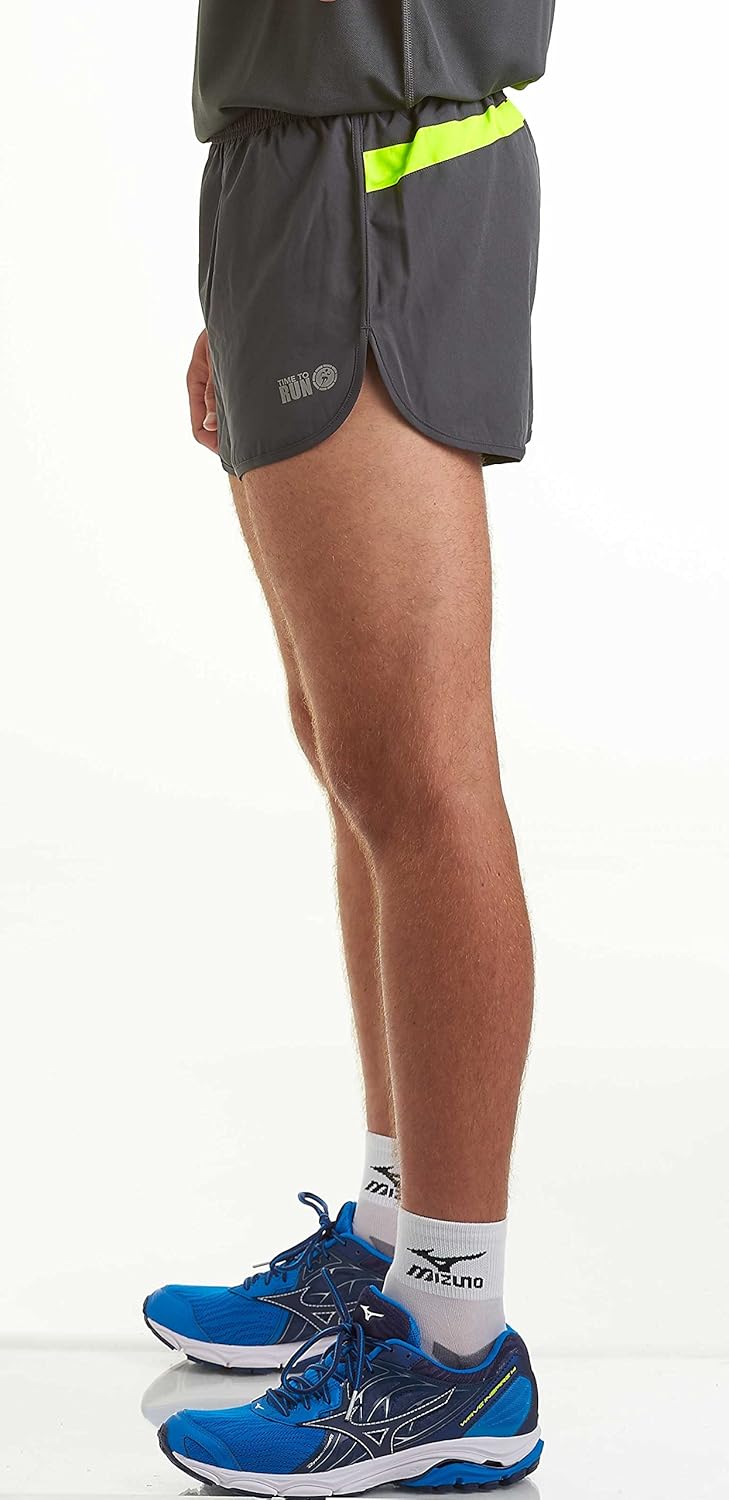 Time To Run Mens Lightweight Split Pace Active Running/Gym/Athletic