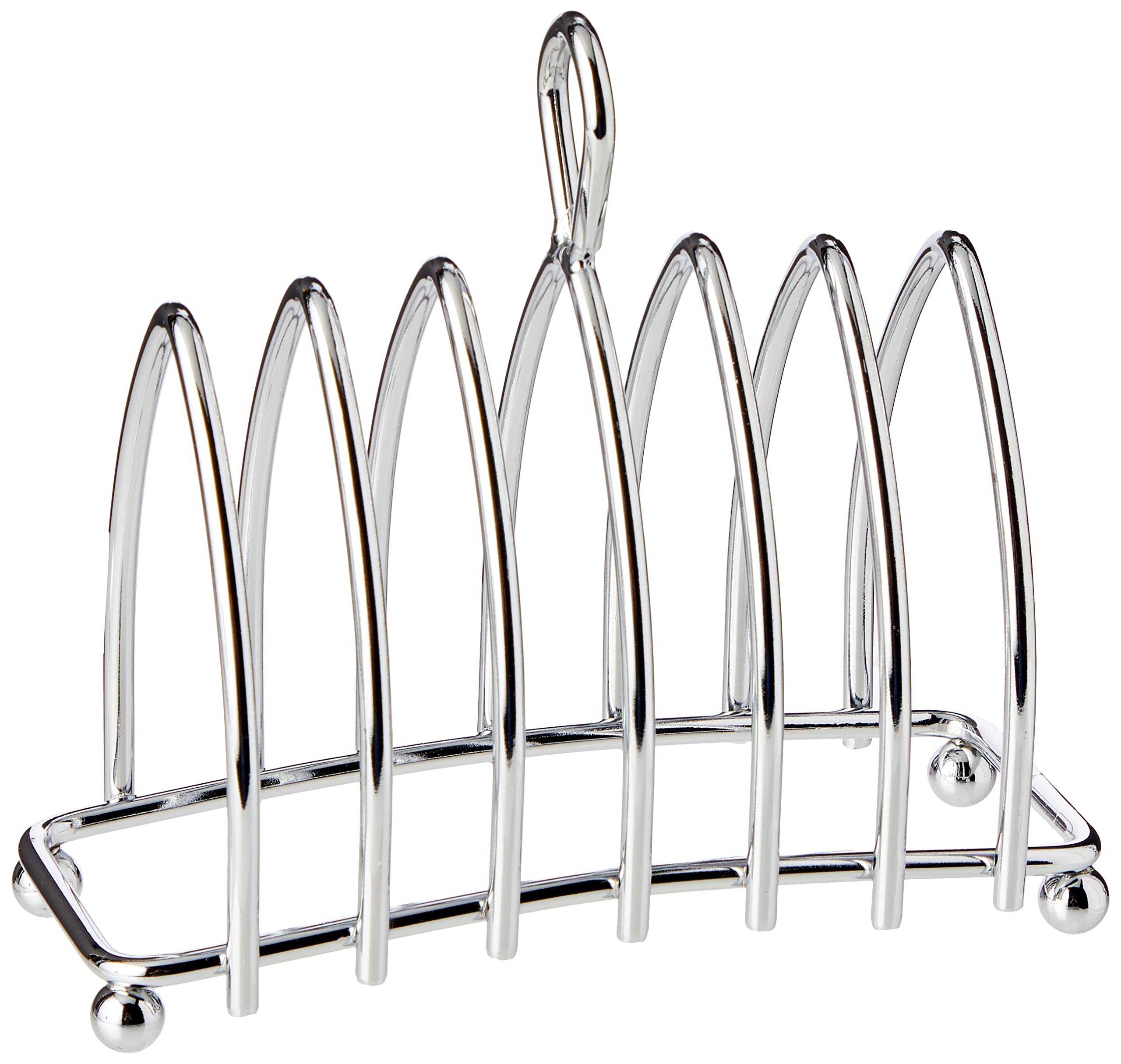 KitchenCraft Chrome-Plated Metal Toast Rack, 16 x 15 x 7 cm (6.5" x 6" x 3"), Silver