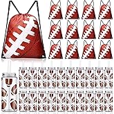 Shinylin 40 Pcs Drawstring Bag Set 14.2 oz 20 Reusable Tumbler Clear Plastic Drinking Cups with Lids and Straws Tumbler 20 Goodie Gift Bag for School Team Coach Gift Party Supplies