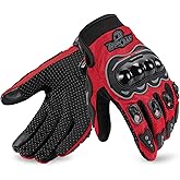 IRON JIA'S Summer Motorcycle Gloves for Men &amp; Women | Knuckle Protection, Breathable Mesh, Touchscreen, Anti-Slip Palm, Adjustable Wrist Strap, BMX, ATV, MTB