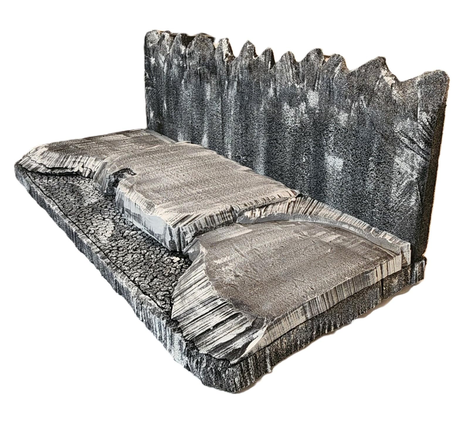 3ft Village Display Stand with mountains for