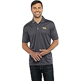 Vantage Apparel Men's Collegiate Premium Moisture Wicking Dark Gray Icon Polo, Pittsburgh Panthers, Dark Gray, X-Large