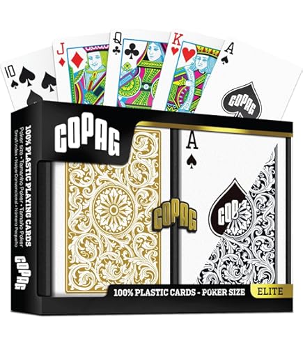 Copag Playing Cards 1546 Elite Design 100% Plastic 1 Set (2 Decks