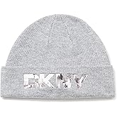 DKNY Womens Embossed City Logo Beanie