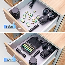 12 Slots 9V & CR2 CR123A Lithium Battery Storage