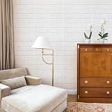 Art3d 30 Pcs 3D White Brick Wallpaper Peel & Stick Foam Panels 43.5 SqFt view 7