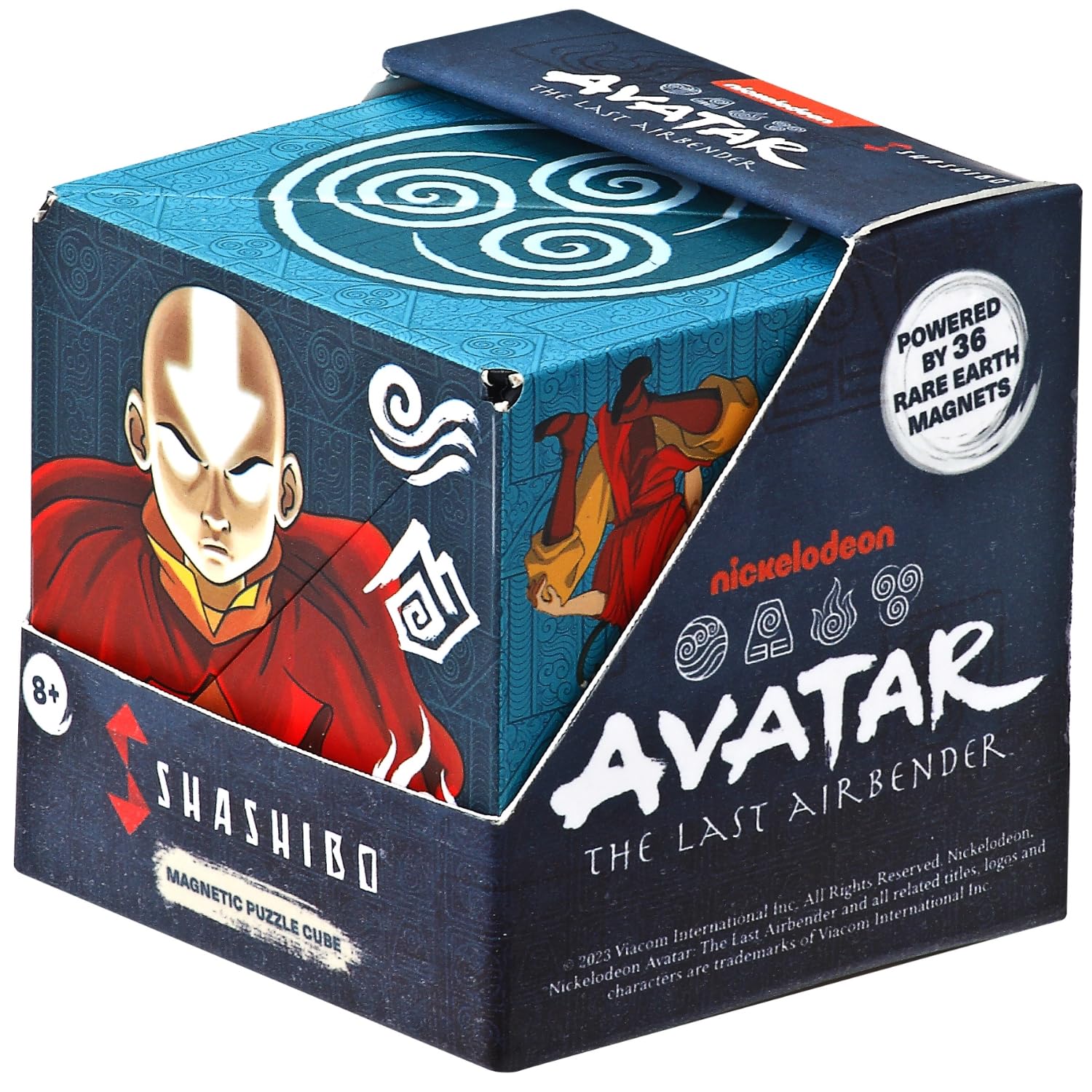 Shashibo Shape Shifting Box - Award-Winning STEM Fidget Toy with Strong Magnets - Fidget Cube Transforms Into 100+ Shapes, Christmas Stocking Stuffers Gift for Kids, Teens, and Adults (Air)