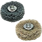 Dremel 511E EZ Lock Coarse Grit and Medium Grit Finishing Abrasive Buffs, 2 Pack