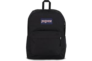 JanSport SuperBreak One Backpacks - Durable, Lightweight Bookbag with 1 Main Compartment, Front Utility Pocket with Built-in Organizer - Premium Backpack, Black