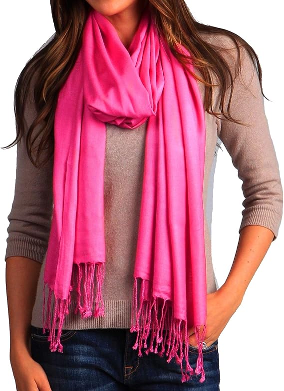 Fuchsia pashmina shawl Clearance