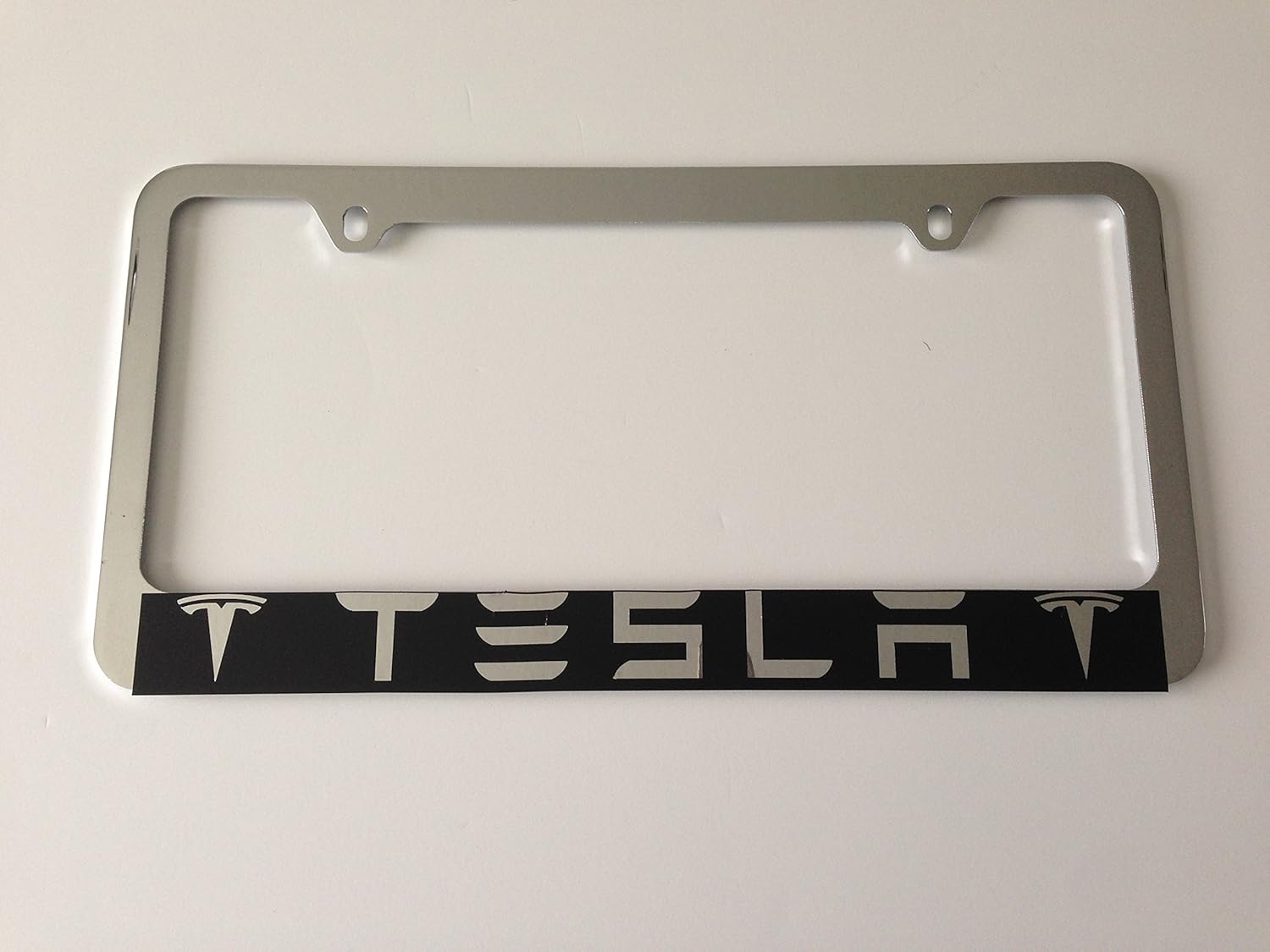 Tesla Chrome License Plate Frame Black, Frames Amazon Canada
