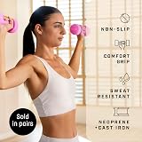 KG Physio Neoprene Dumbbells 1-10 kg Pair Anti-Roll Sweat-Resistant Set view 2