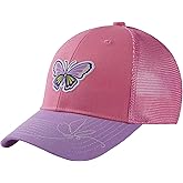 BASSDASH Kids Youth Fishing Sun Hat Mesh Back Adjustable Baseball Trucker Cap for Boys Girls Toddler