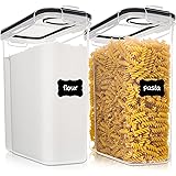 Vtopmart Food Storage Container Set, Extra Large BPA Free Plastic Airtight Containers 213 fl oz for Cereal, Snacks and Sugar,