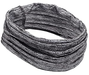 12-in-1 Cooling Neck Wrap, Gaiter, Bandana, Headband or Scarf for Men & Women - Versatile Cool Headwear for Summer Heat - UPF 50 Head Wrap for Sun Protection - Skin Cancer Foundation Recommended