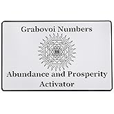 SANA Numerana Grabovoi Numbers Abundance Card | Stainless Steel Millionaire Code Prosperity Activator | Sacred Geometry and Grabovoi Numbers Wealth Alignment Credit Card Size