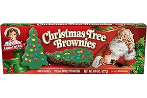 Little Debbie Christmas Tree Brownies, 5 Individually Wrapped Brownies, 8.0 OZ Box