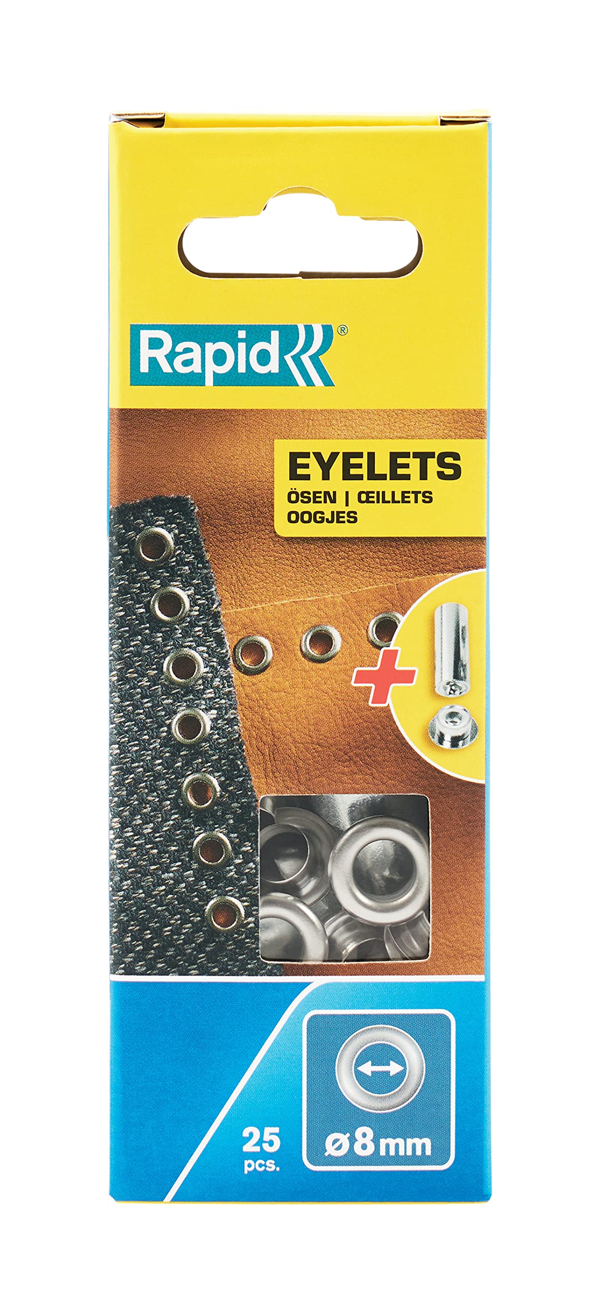 Rapid Eyelets for Textile Applications, 8 mm, 5000411 - 25 Pieces