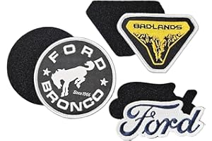 Ford Bronco Badlands Patch 3-Pack – Embroidered Bronco Logo Patches – Officially Licensed (2-Piece Hook-and-Loop)