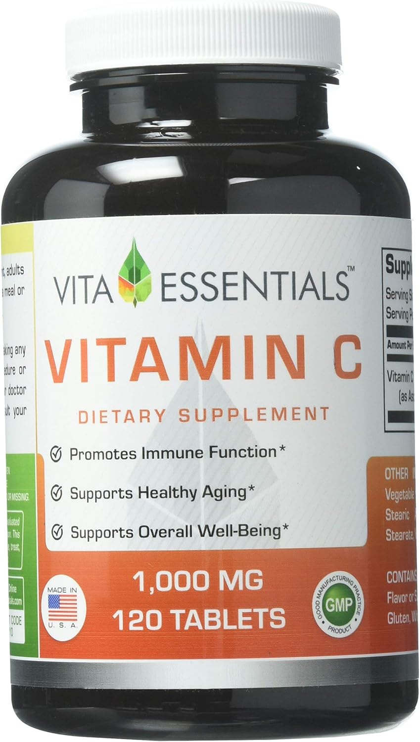 Vita Essentials Vitamin C 1000 Mg Tablets, 120 Count