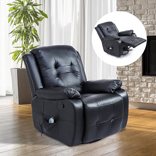 HOMCOM Fernsehsessel mit Wärme- und Liegefunktion