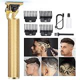 candyfouse Hair Clippers for Men, Rechargeable Beard Trimmer with 4 Limit Combs, Grooming Kit for Barbers Haircut, USB Type-C Charging, Professional Shaver Gifts