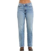 Judy Blue Womens Jeans - Mid Rise Petite Rigid Magic Straight