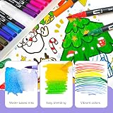 Artecho 36 Dual Tip Brush Pens - Nylon Tip Dual-Line Markers for Artists view 4