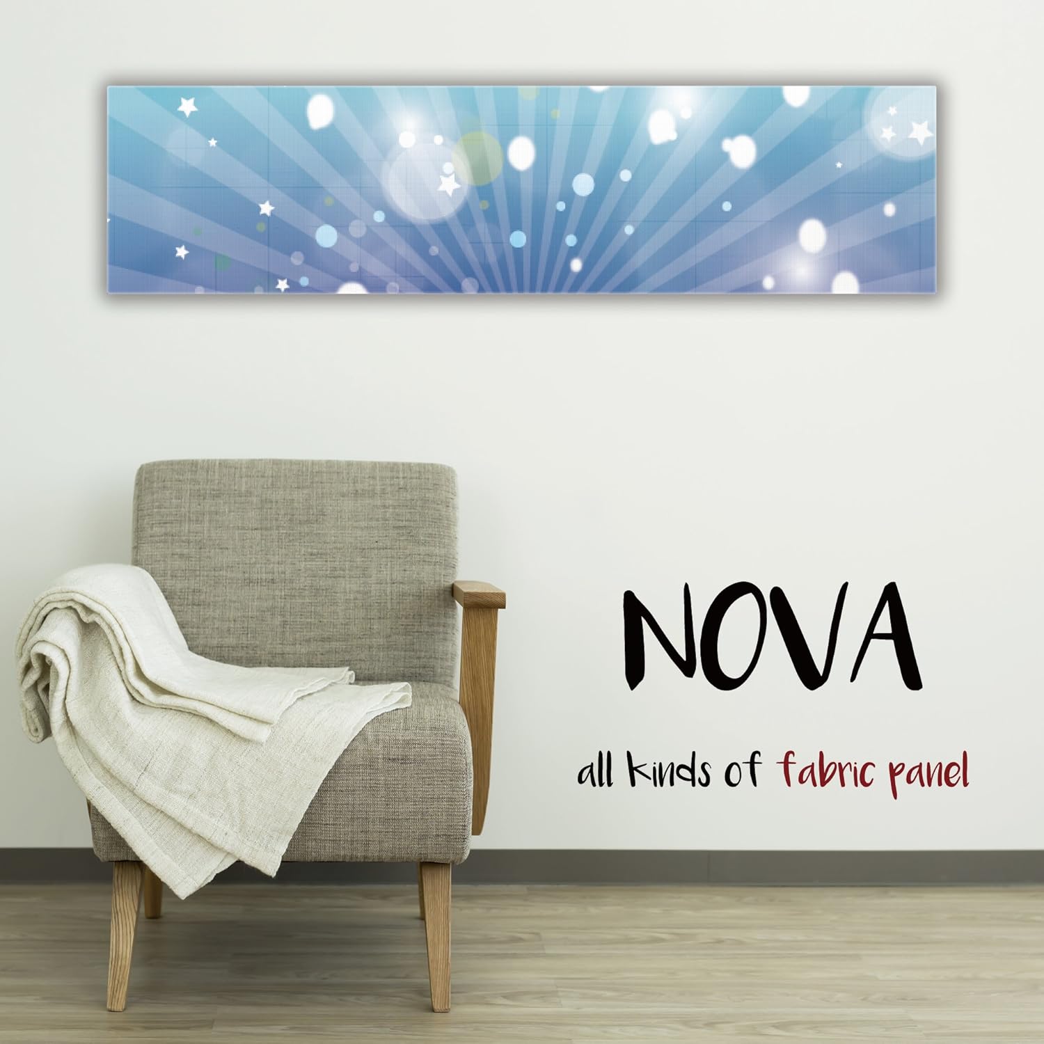 Nova 青い Sea L Lサイズ Color9 30cm 1cm ブルー フレーム オシャレ L Lサイズ ウォーター 30cm 1cm Color9 Diy 青色 デコ 雲 深海 インテリア B01nbrf17l 布 30cm 1cm ウォール 海 ファブリックパネル 人気 水 L Lサイズ 空