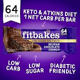 fit bakes 64 Calorie Belgian Chocolate Mini Bars 12x19g view 2