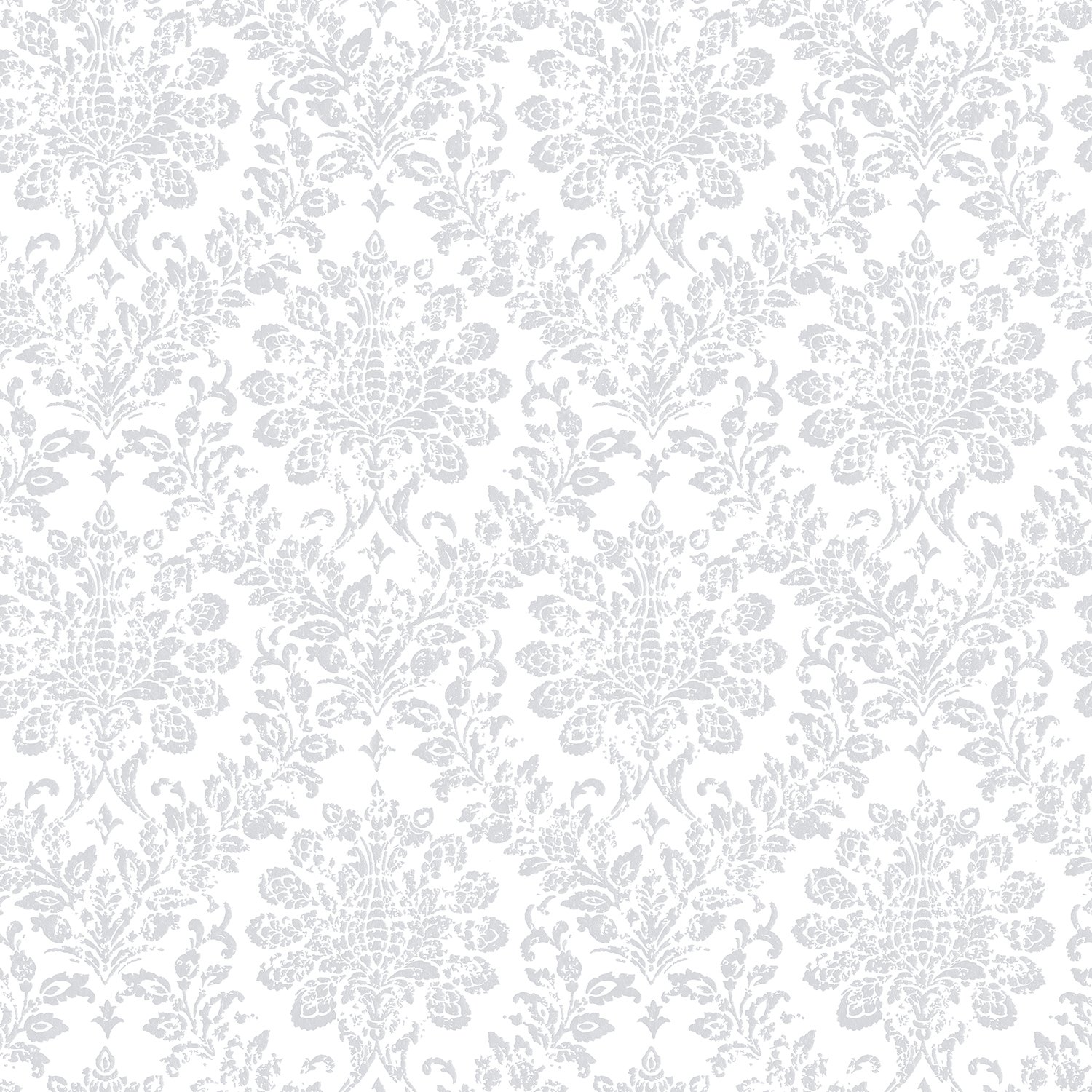 Galerie G56256 Nordic Elements Square Damask Wallpaper, Grey, 10m x 53cm