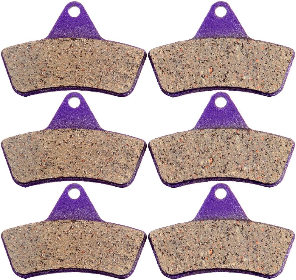 ECCPPBrake Pads Fits for Arctic Cat 250 300 400 500 650 Bearcat 454, FA271 Front+Rear Carbon Fiber Brake Pads