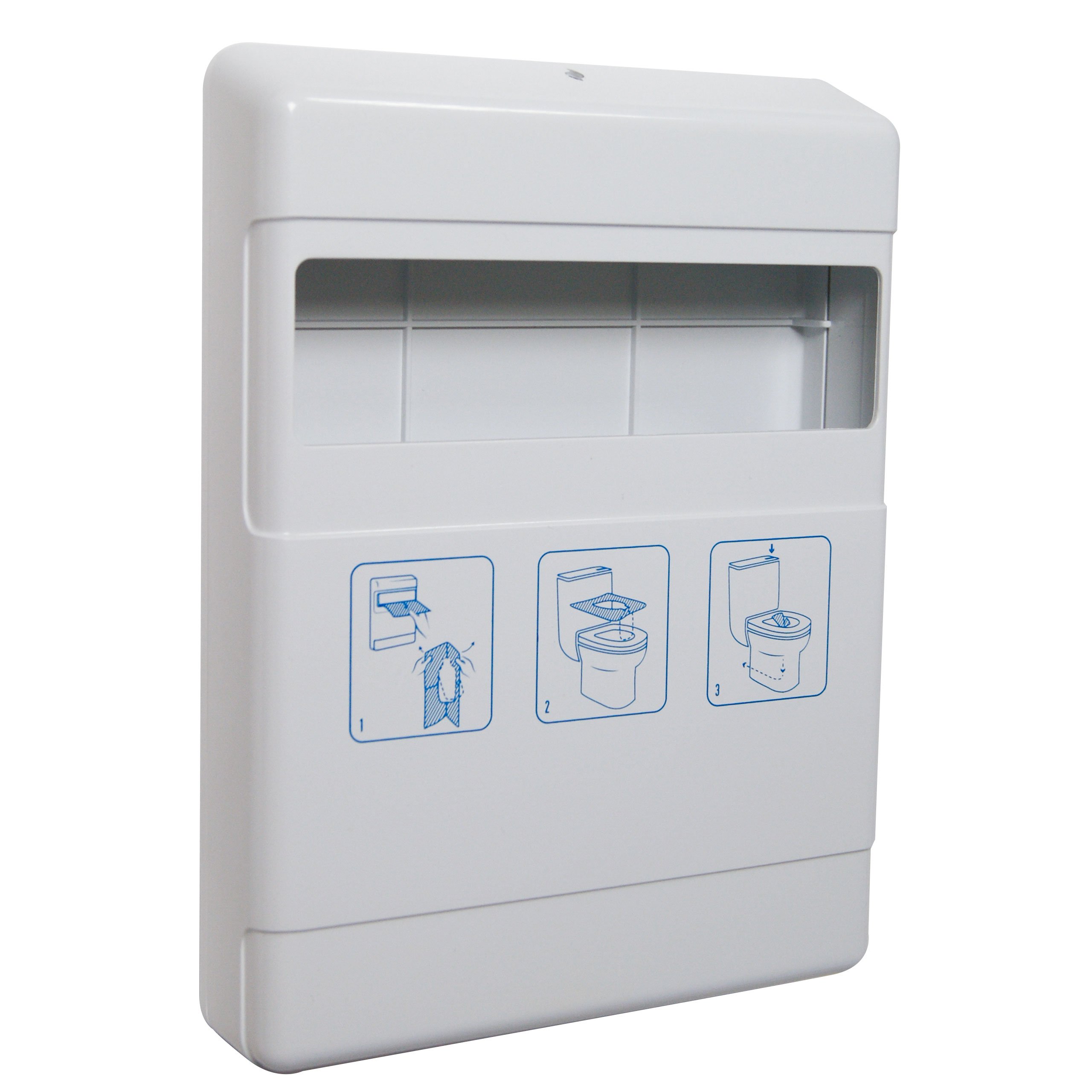 Washroom Hub - Toilet Seat Cover Dispenser - Wall Mounted - White