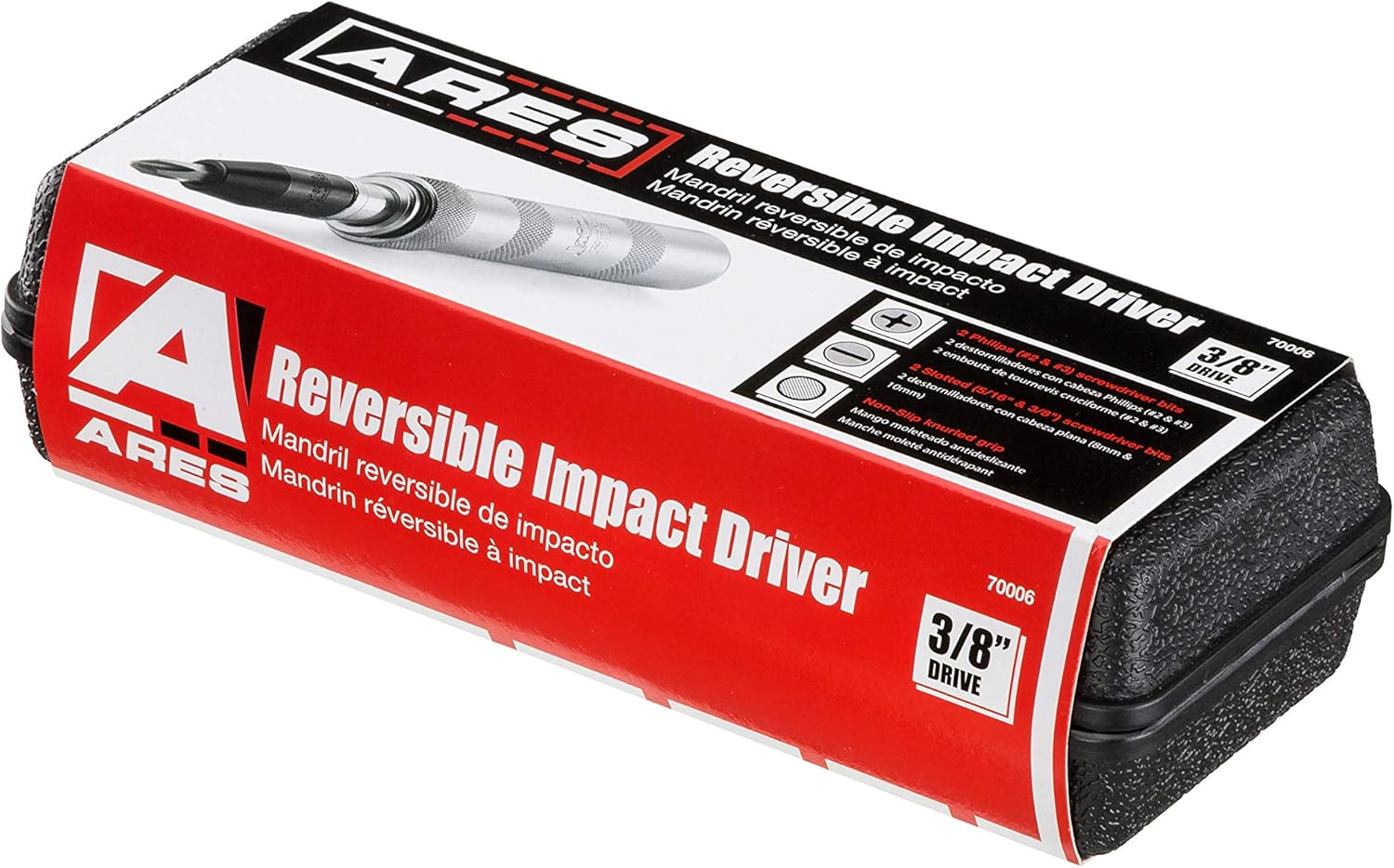 ARES 700063/8Inch Drive Manual Reversible Impact Driver Flathead 5/