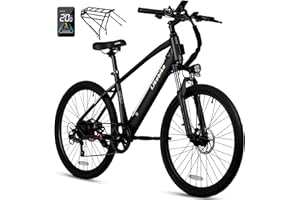 LIKEBIKE Seeker 26" Electric Bike for Adults with Peak 500W Brushless Motor, 35Miles 324WH Removable Battery 20MPH Commuting Electric Mountain Bike,UL 2849 Certified, Front Fork Suspension