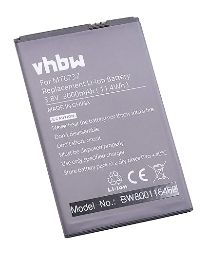 vhbw Li-Ion Akku 3000mAh (3.8V) für Handy Smartphone Telefon Timmy M20 Pro