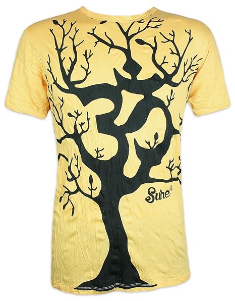 Sure Herren T-Shirt Om Baum des Lebens Größe M L XL Aom Symbol Buddhismus Hinduismus Yoga Goa PSY