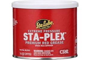 Sta-Lube Sta-Plex Extreme Pressure - 14-Ounce Can Premium Red Grease, 3191