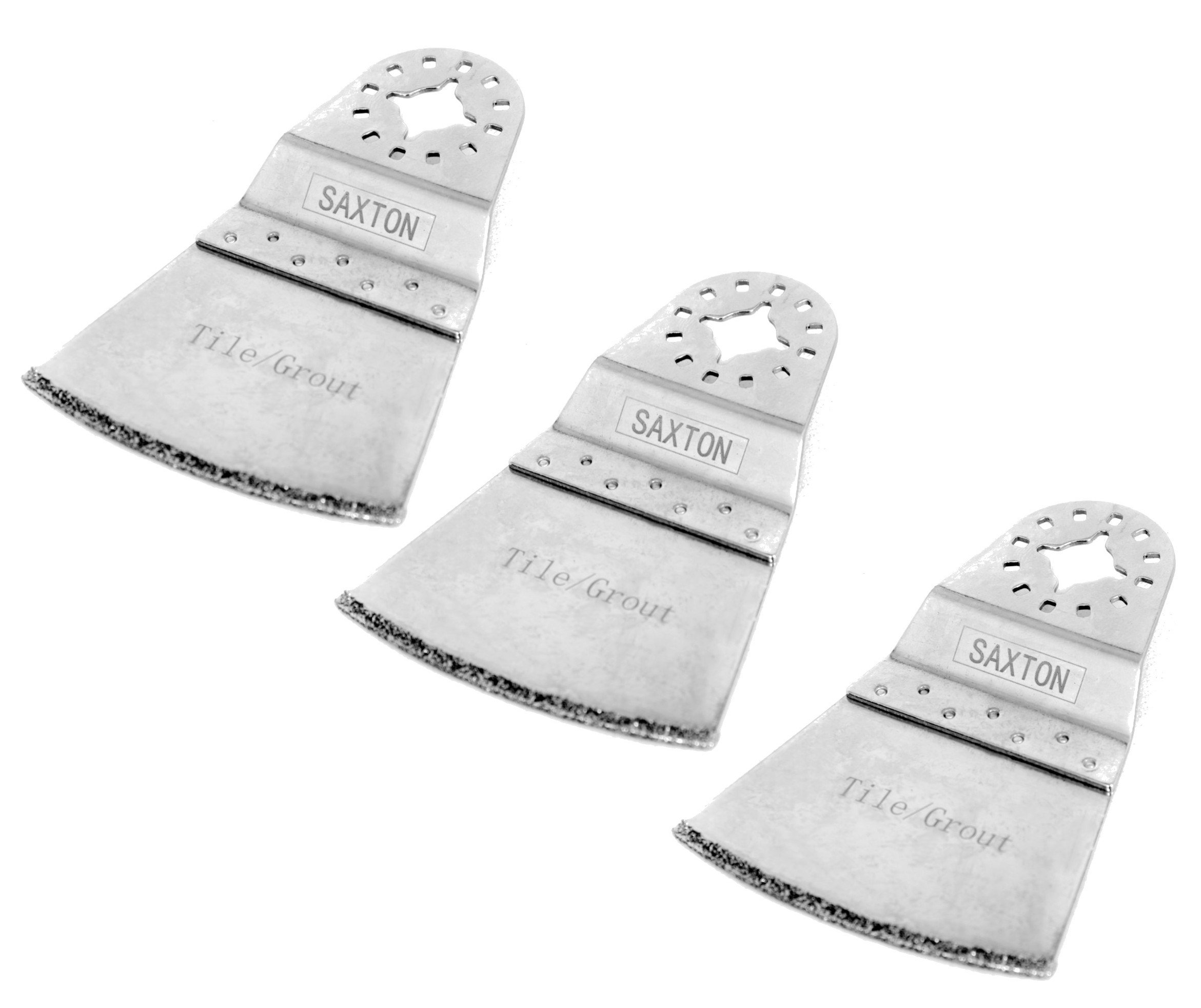 SH65DB 3X 65mm Saxton Diamond End Cut Blades for Fein Multimaster Bosch Makita Oscillating Multitool