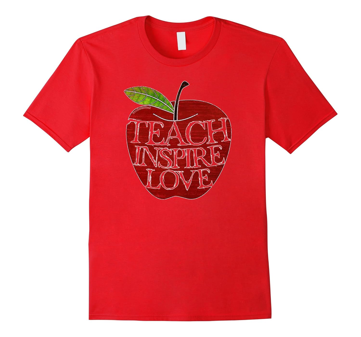 Teach Inspire Love Teacher Appreciation Apple Tshirt-anz