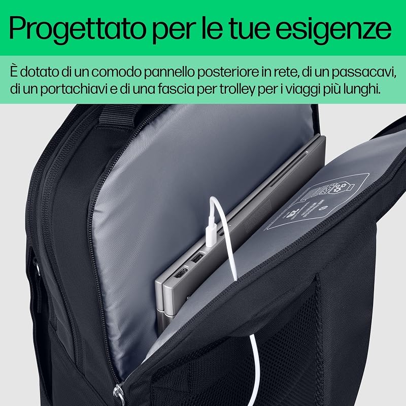 Everyday 16 Odyssey, Zaino per Notebook fino a 16", Materiale Riciclato, Scomparto Dedicato per Computer e Tablet, Tasche Interne Imbottite, Due Tasche Laterali, Impermeabile, Odyssey Gray