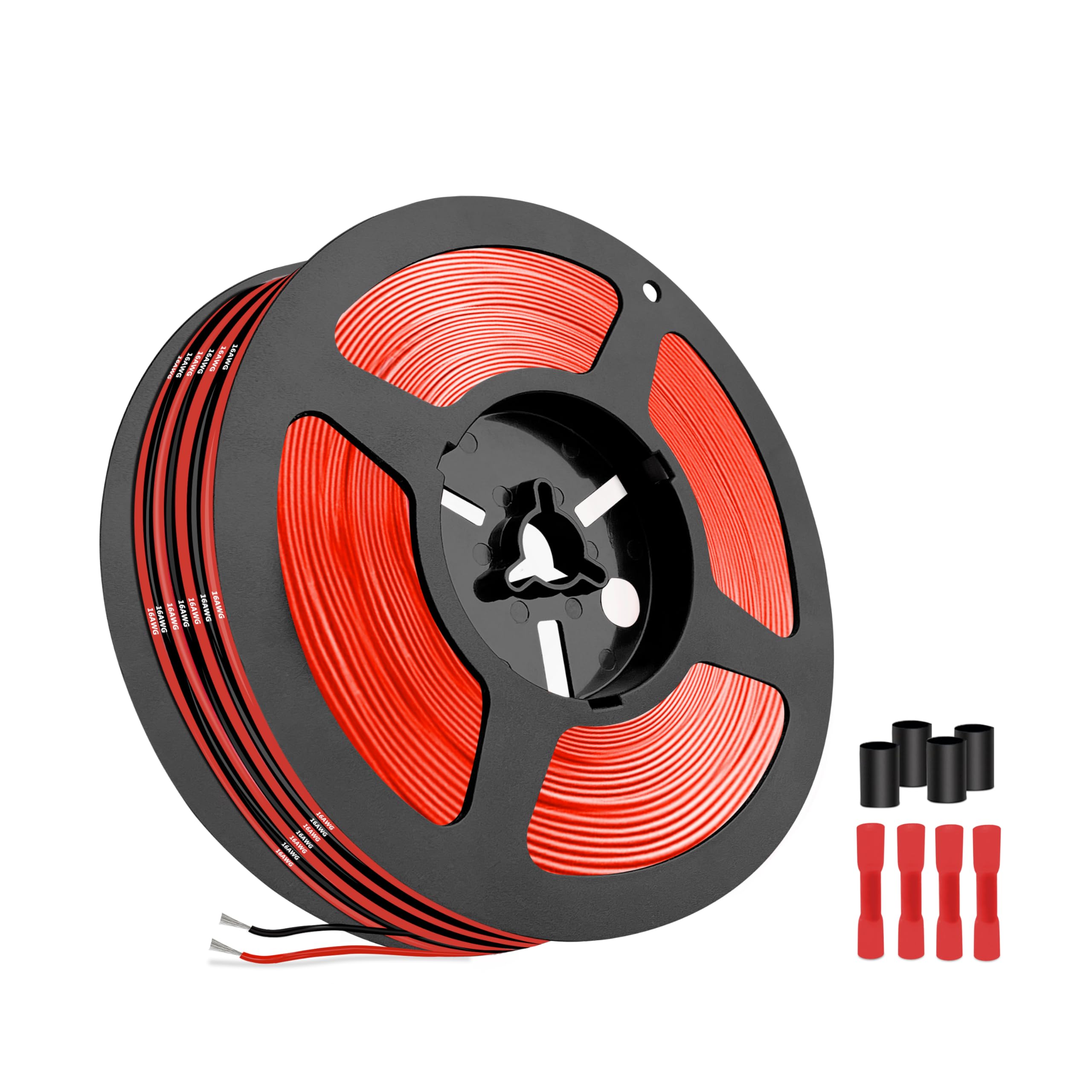 Electrical Wire,16 Gauge Silicone Wire-THUN-CT 1.3mm² 16AWG Electrical Cable 19.7FT Length[9.8ft Black and 9.8ft Red]-Flexible, High Temperature, and Corrosion-Resistant — image 1